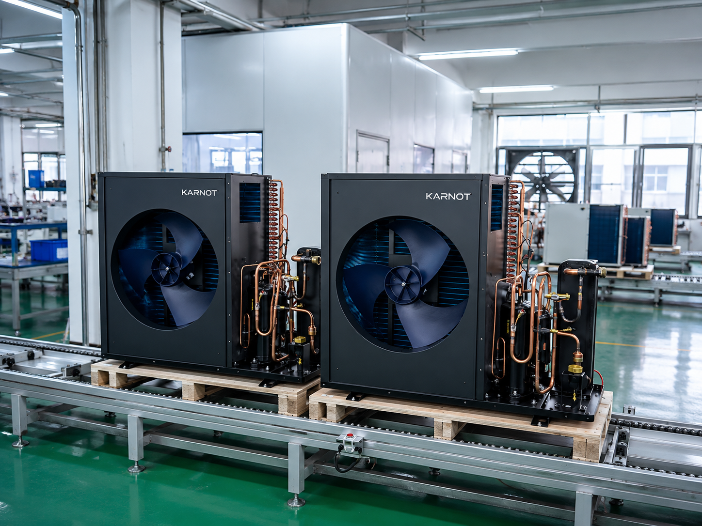 Karnot high-temperature natural-refrigerant heat pumps on the production line